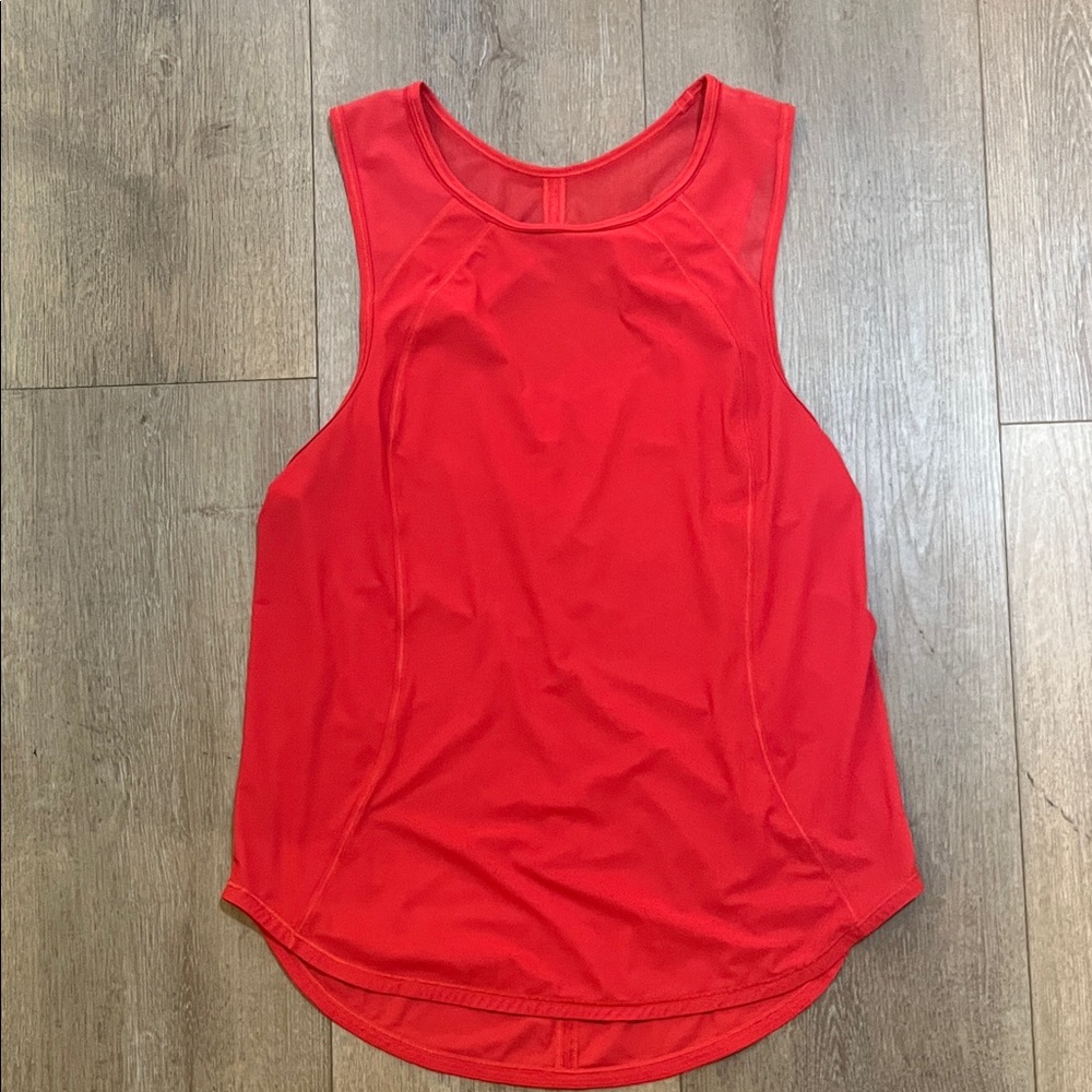 lululemon sculpt red tank